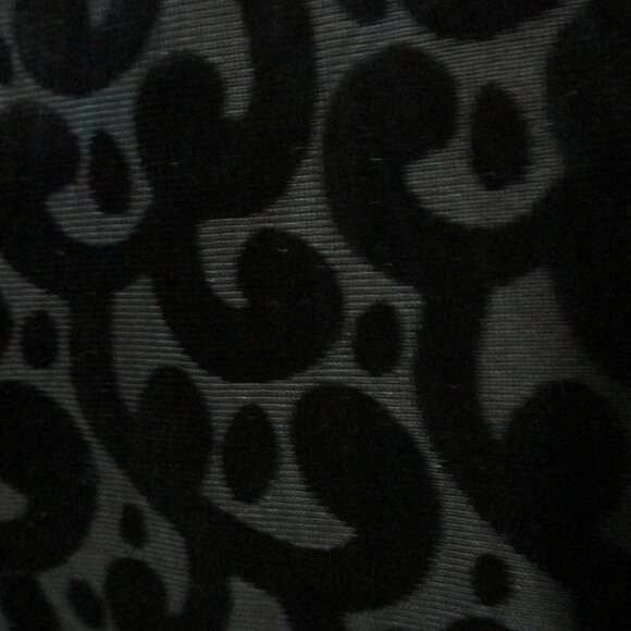 Investments top unique teal & navy velvety swirls, (see the back) size L - Picture 4 of 7